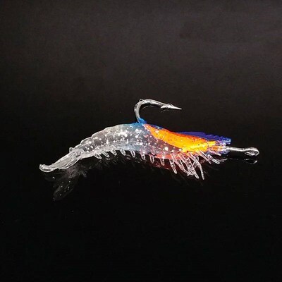 4PCS/Bag 6cm 3g Luminous Simulation Shrimp  Soft Bait Artifi