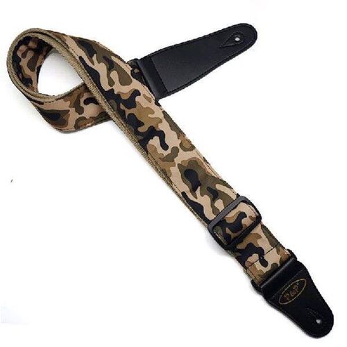 Camouflage Cotton Pattern Guitar Strap, Electric Acoustic