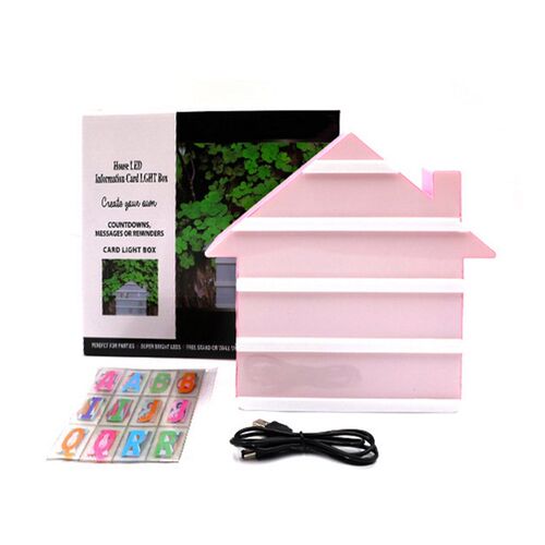 Heart Shape LED Combination Night Light DIY 96pcs Letters C