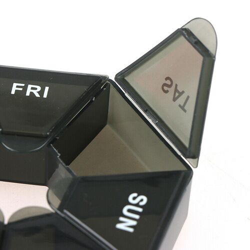 7 Day Mini Weekly Tablet Pill Medicine Box Organizer Contain