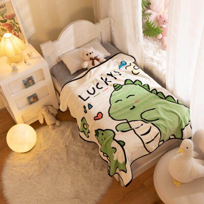 Cartoon Flannel Baby Blanket Swaddle Blanket Super Soft Summ