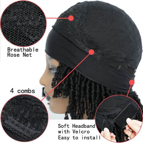 Dreadlock Headband Wigs for Black Women UPJOY Soft Short Twi
