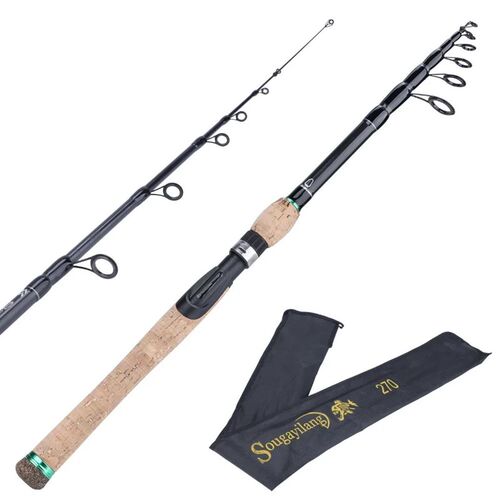 Sougayilang New Telescopic Lure Rod 1.8M 2.1M 2.4M 2.7M Carb