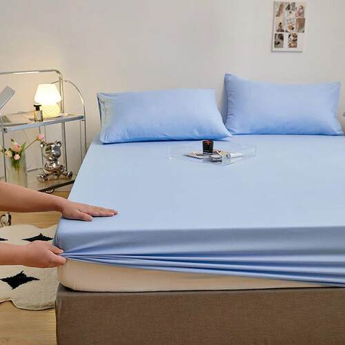 Kuup Polyester 3pcs Solid Color Queen Size Bedding Set - Fit