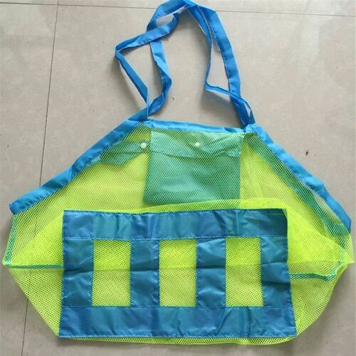 1Pcs Beach Bag Mesh Sand Indoor Outdoor Durable Portable Han