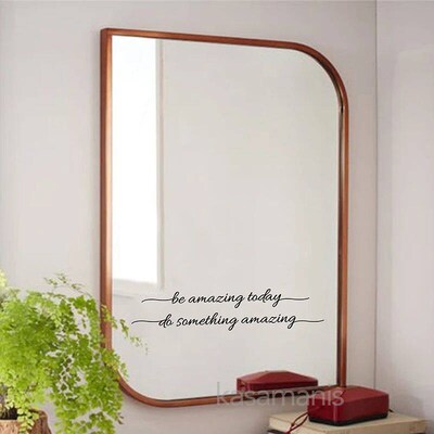 You Look Amazing Mirror Decal Vinyl Decal Bathroom Decor Ins