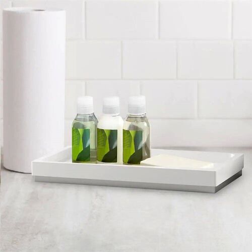 Ceramic Bathroom Vanity Organizer Tray Toiletries and Jewelr
