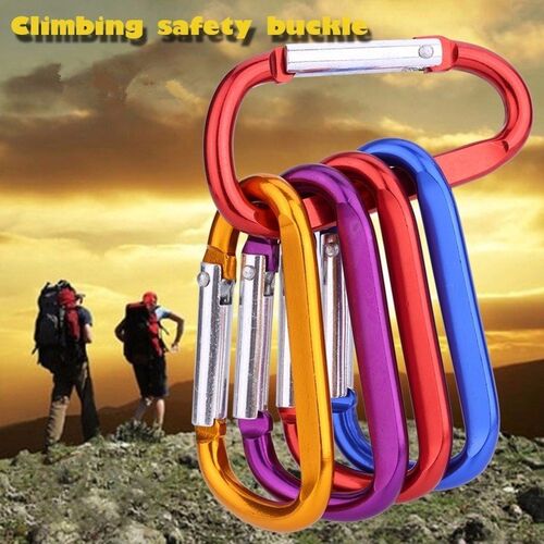 20pcs Mini Carabiner Keychain Alluminum Alloy D-ring Buckle
