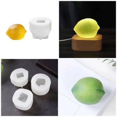 Lemon Fruit Silicone Mould 3D Lemon Silicone Molds Soap