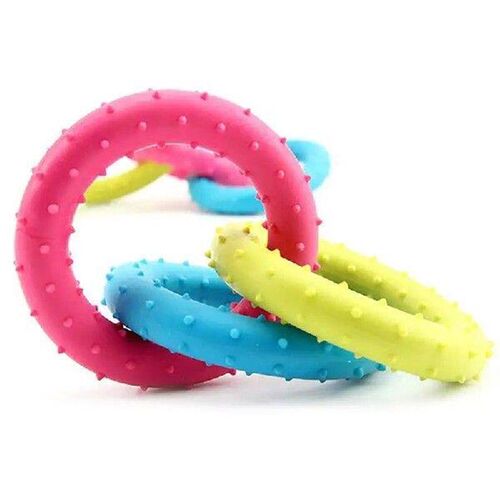 Dog Toys Interactive Colorful Hoops Bite Resistant Dog Chew