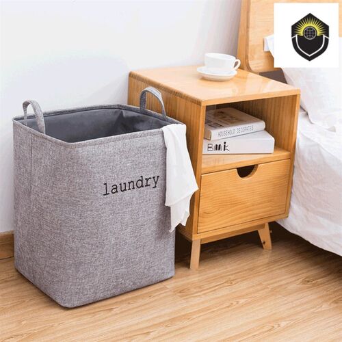 folding large size dirty clothes fabric basket laundry box