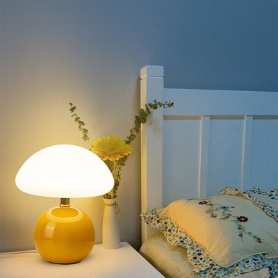 Eye-protecting led mushroom bedside desk lamp bedroom table