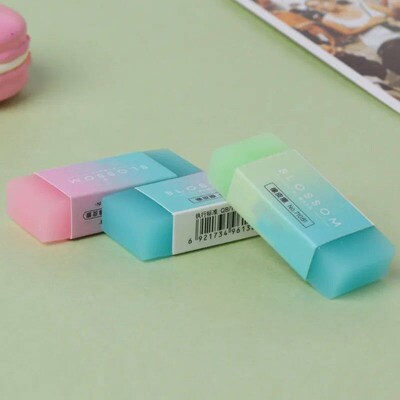 Candy gradient eraser Soft Durable Flexible Cube Cute Colore