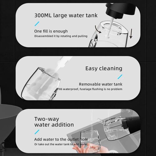 Portable Oral Irrigator Water Flosser Dental Water Jet Tools