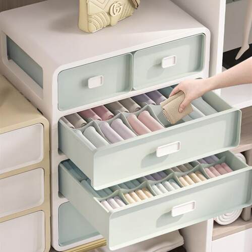 Sock storage box underwear storage compartment drawer type