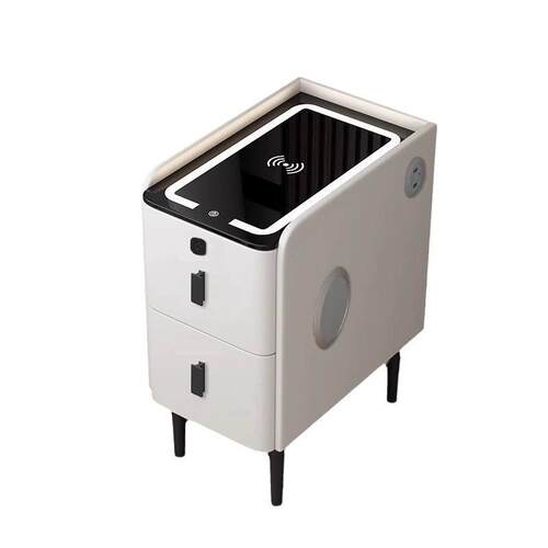 Smart bedside table; storage cabinet; storage chest
