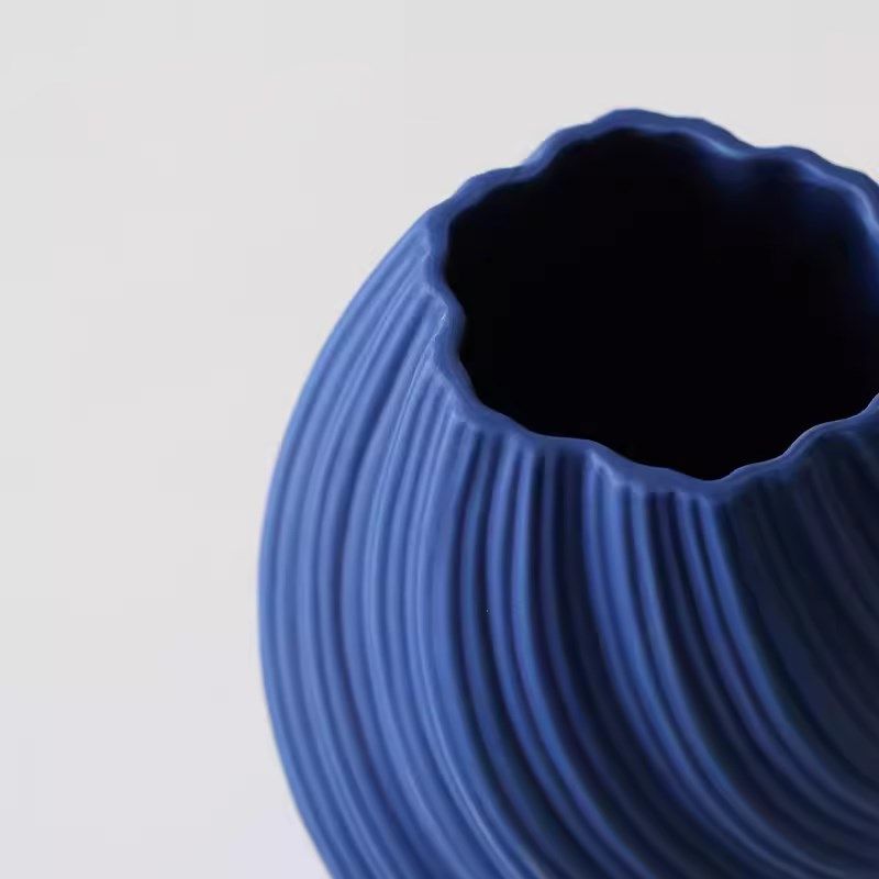 创意不规则螺纹陶瓷花瓶摆件家居样板房软装饰工艺品民宿酒店饰品,家居饰品,花瓶,淘宝优惠券,粉丝福利购,淘宝优惠卷