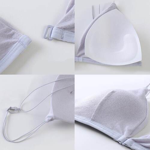 Women Bra Front Closure Underwear Comfort Bralette Triangle