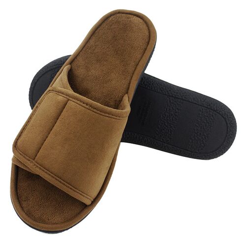 Mens Silent Slippers Open Toe Breathable Floor Soft Sole Tp