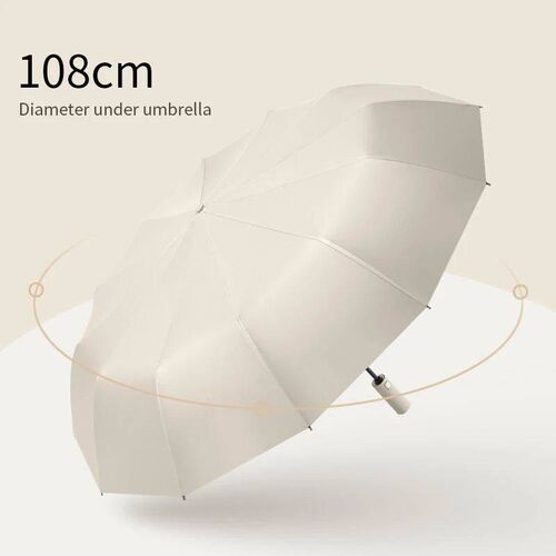 Big 12 Ribs Strong Umbrella Enlarge 108cm Diameter Fully-aut