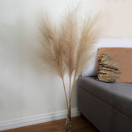 1PC Faux Pampas Grass Decor Plume Grass Artificial Phragmite