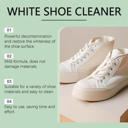 JUE?FISH? White Shoe Cleaning Cream? Cleans leather shoes