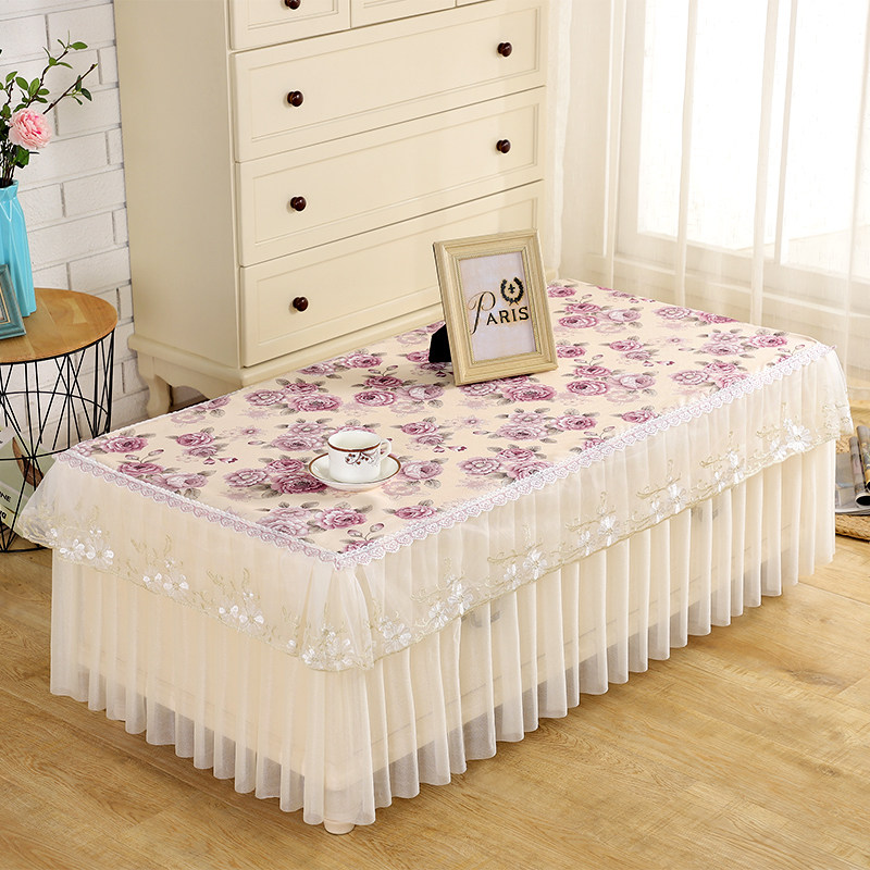 茶几桌布客厅全包茶几罩布艺蕾丝盖巾欧式茶几餐桌电视柜防尘罩,居家布艺,桌布,淘宝优惠券,粉丝福利购,淘宝优惠卷