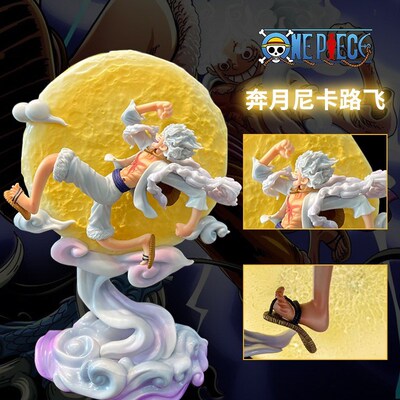 New One Piece Luffy Figure Doll Gear5 emit light gift toy