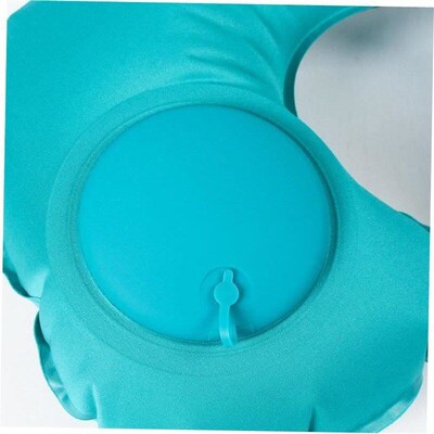 Press inflatable U-pillow portable air travel neck pillow