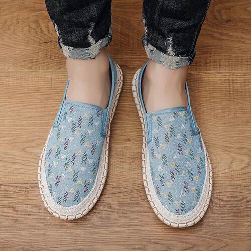 Mens Summer New Shoes, Shallow Mouth Shoes, Mens Flat  Sho