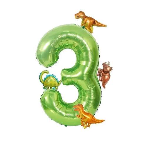 32inch Large Aluminum Foil Number 1-9 Balloon with Cute
