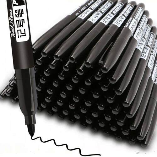 9 Pcs/Set Permanent Marker Pen Fine Point Waterproof Ink Thi