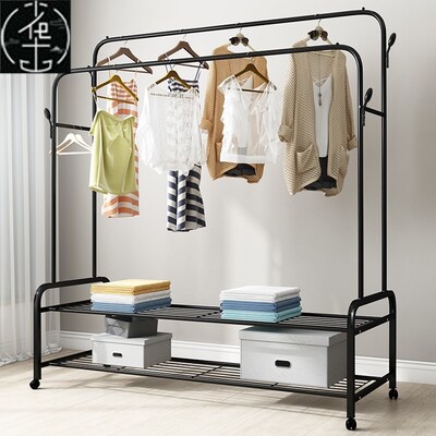 Hanging clothes rack one-pole hanger bedroom simple drying