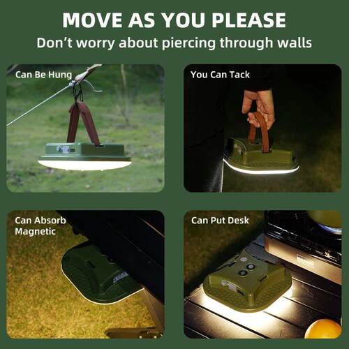 MOSLIGHTING LED Camping Lights Outdoor Strong Magnet Zoom Po