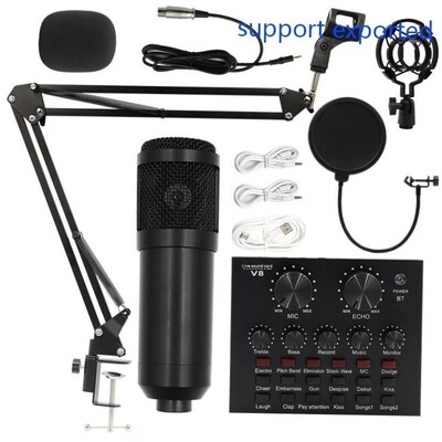 Bm800 condenser microphone + V8 sound card computer recordin