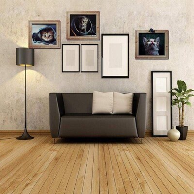 hot sale  3d ctoon cat photo frame wall stickers home d