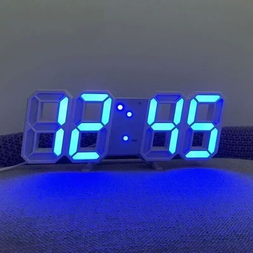 3D LEDs Digital Clock for Bedroom Wall Decoration Glowing Ni