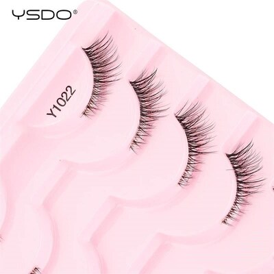Half Lashes Mink Eyelashes Natural Soft Cat Eye False Eyelas