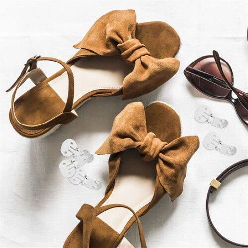 10 Pcs Metal Shoe Clips Rhinestone Heels DIY Blank Findings