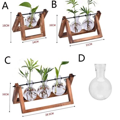 Hydroponic Plant Vases Glass Vase Vintage Bonsai Flower Pot