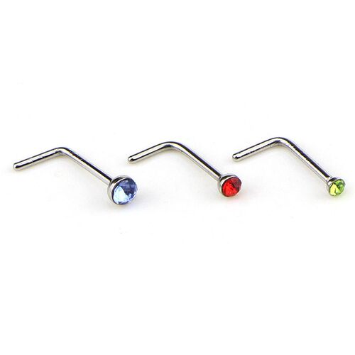 spring 假无洞鼻环夹贴鼻钉小钻 超闪 nose Rings Studs tongue