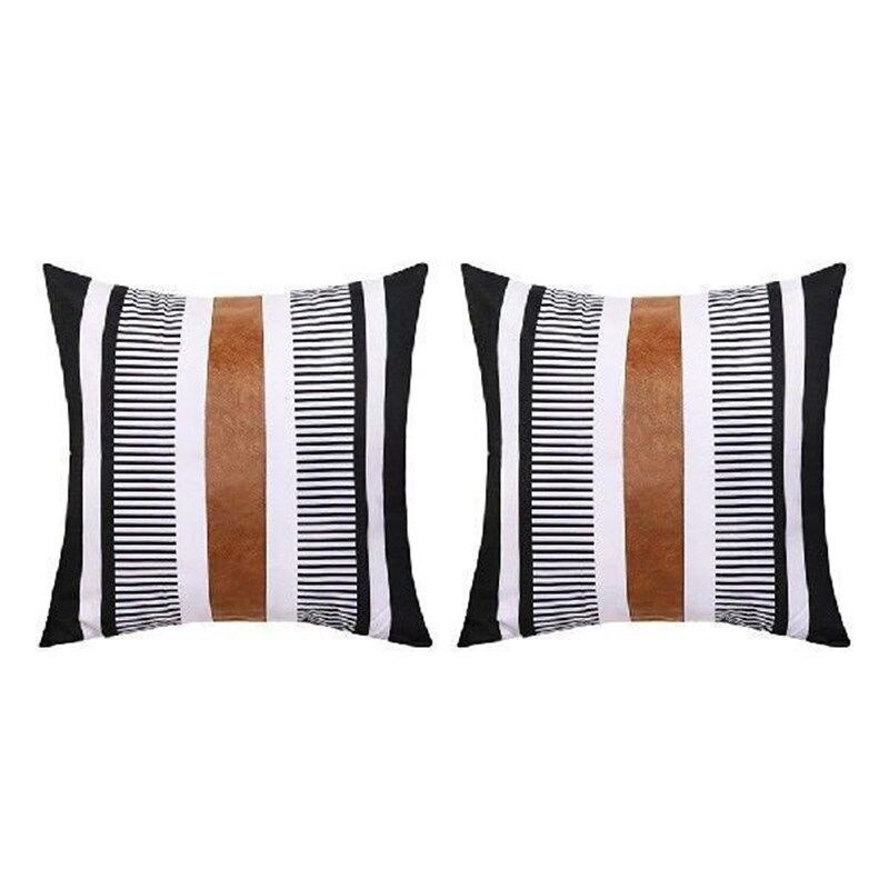 2 Pcs Printed Pillow Cover Sofa Case Decorative Pillows图片