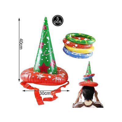 Christmas Games Ring Toss Inflatable Reindeer Antler/Candy