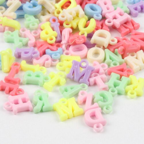 Candy Color Random Letter Beads Acrylic Beads Fit For DIY Je
