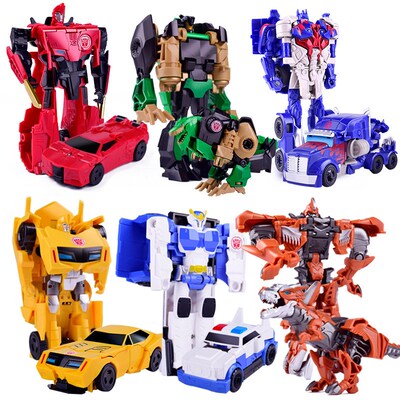 12CM Transformation Robot Kit Toys Models 2 In 1 One Step Mo