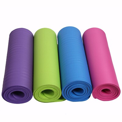 Yoga Mat Thickened Nbr Yoga Mat Rubber Non-slip Widened 10mm