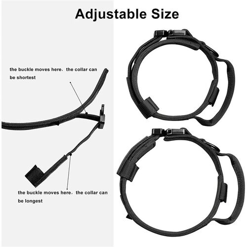 Tactical Dog Collar Adjustable Military Training Nylon Dog N