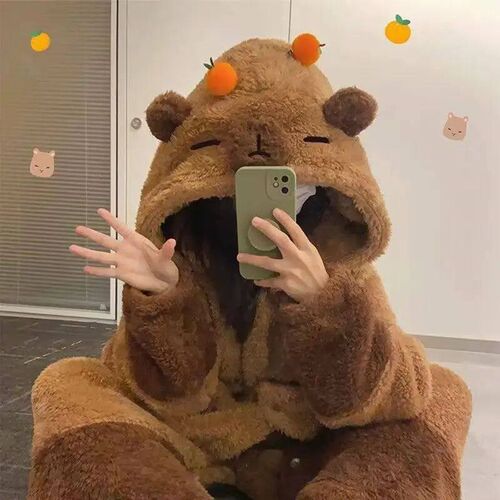 Winter Capybara Cosplay Costume Robes Adult Kigurumi Unicorn