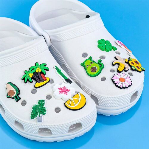 1/30pcs Green Plants Shoe Charms Flowers rees Fruits Shoe Cl