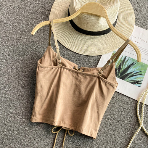 Debardeur Femme Bra Spaghetti Strap Tank Top Tanks Gorset Ca